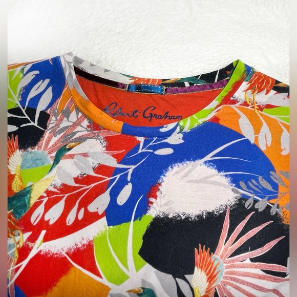 - Robert Graham Men’s Hawaiian Summer Short Sleeve T-Shirt Sz 2XL - Picture 3 of 7